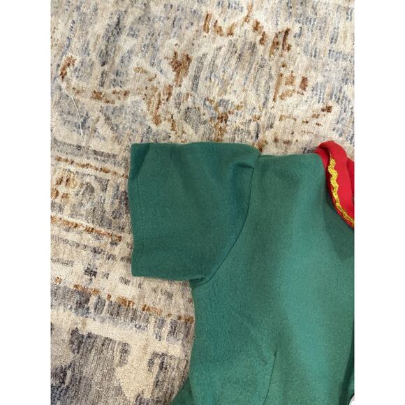 Girls Elf Christmas Holiday Costume Includes Hat, Belt, Socks & Elf Slippers New - Picture 4 of 5